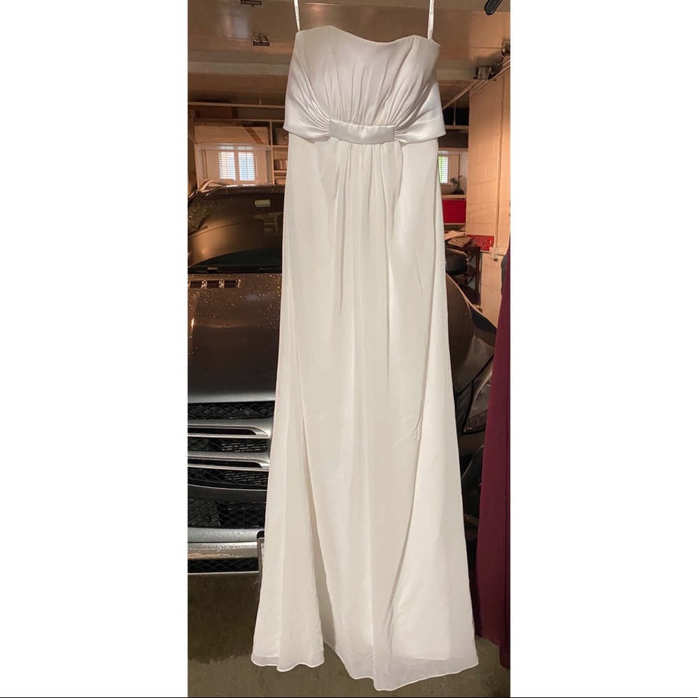 White Strapless Gown